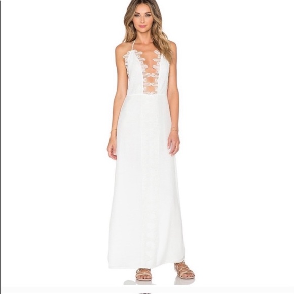 le salty label Dresses & Skirts - Le salty label x revolve maxi dress in ivory Size medium